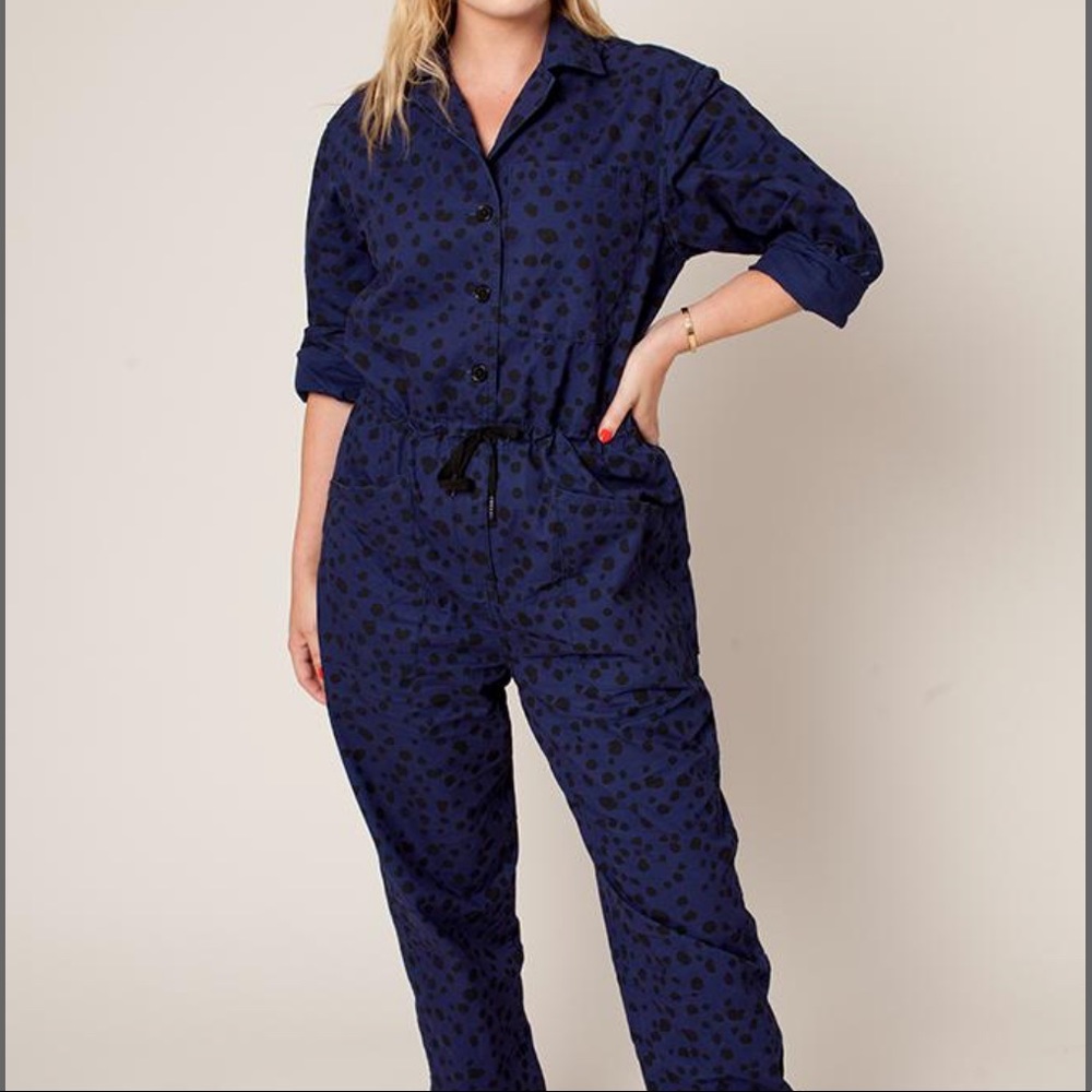 COPY - Rachel Antonoff Ziggy Jumpsuit Blue Dalmatian M